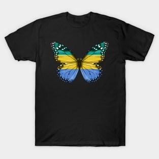 Gabonese Flag  Butterfly - Gift for Gabonese From Gabon T-Shirt